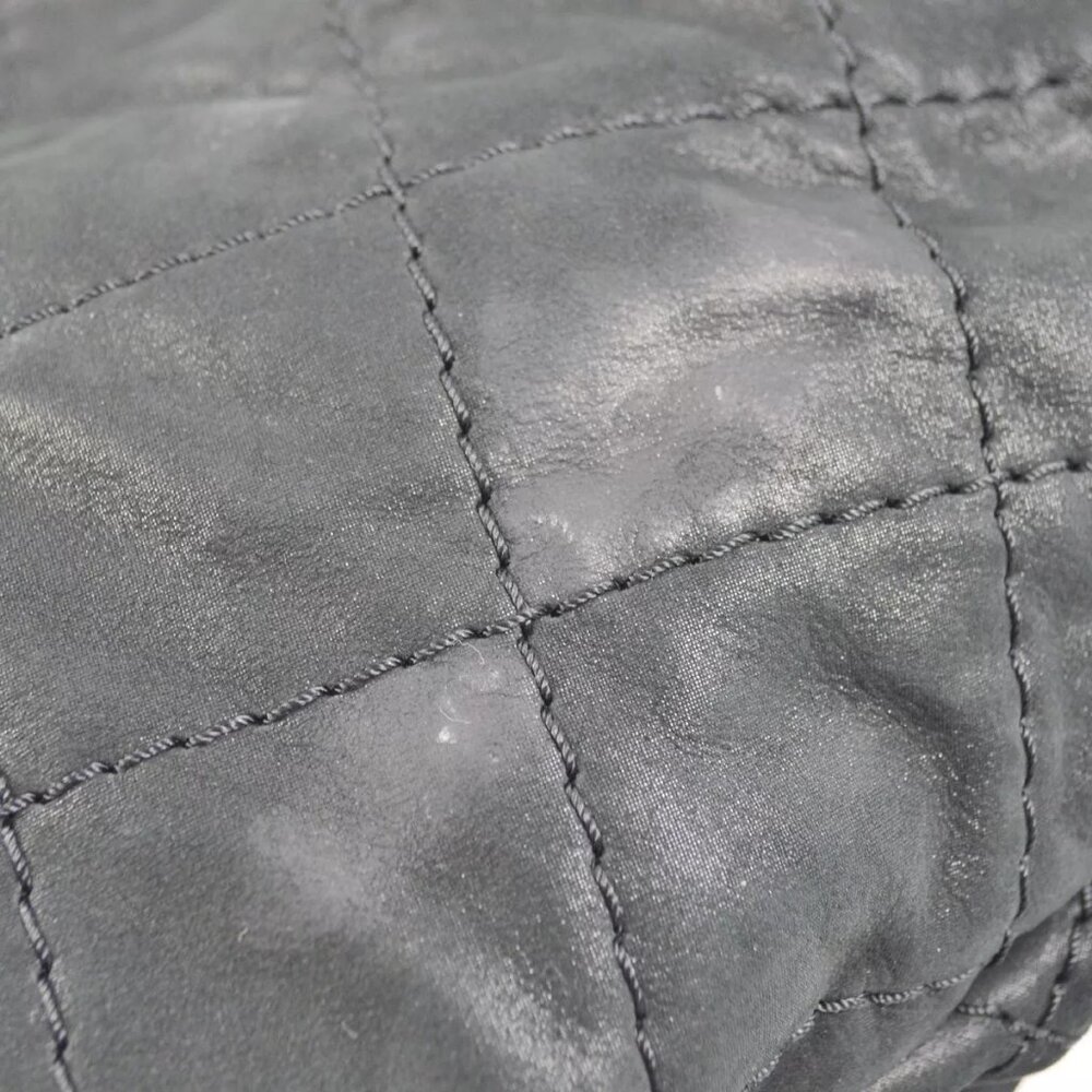 Chanel Black Glitter Fabric Wild Stitch 2way Tote Handbag - Picture 7 of 9